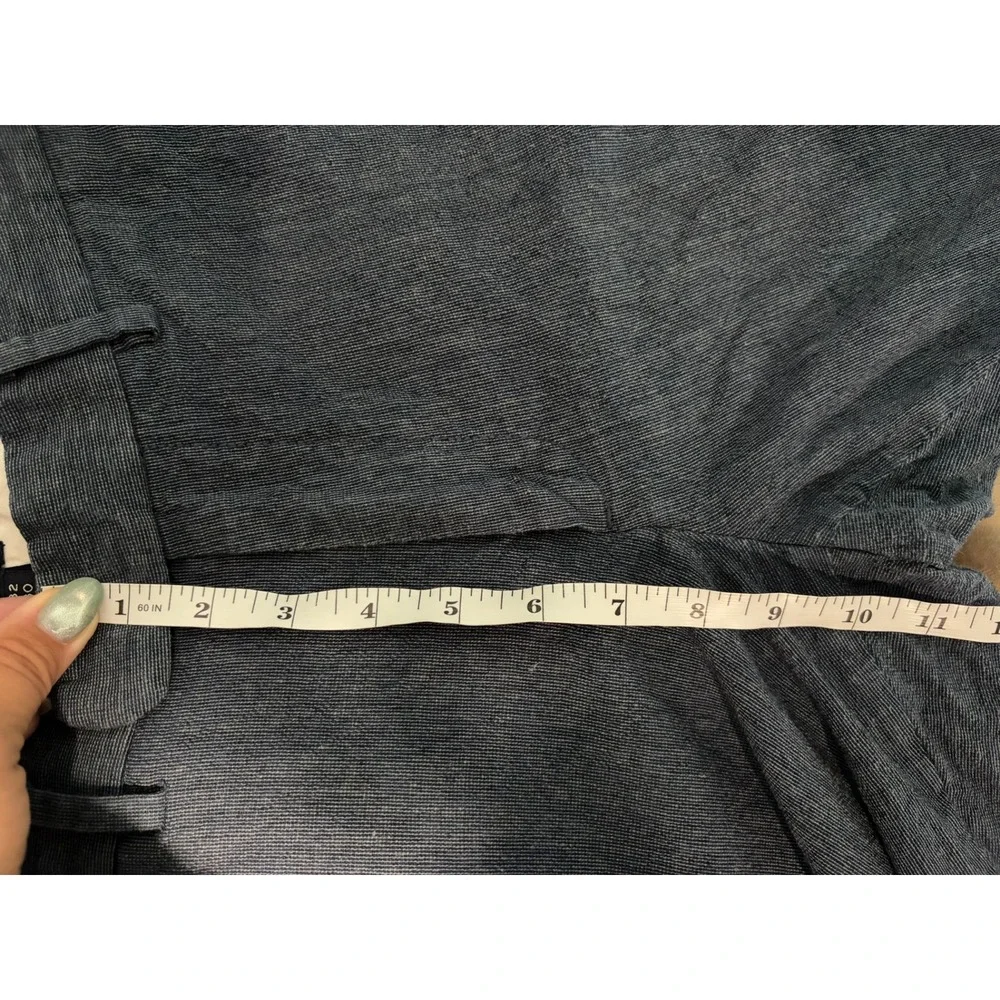 J Crew Bedford Blue Linen Cotton Blend Straight Leg Pants Men 32x30 Chino Career